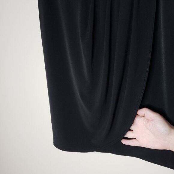 Cache Small Black Faux Wrap Mini Skirt - Picture 4 of 8